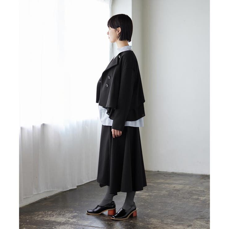 コットンギャバアシンメフレアスカート[品番：LAVW0007584]｜LANVIN en
