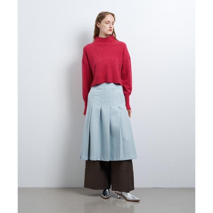 メランジクロップドハイネックニット[品番：LAVW0018195]｜LANVIN en