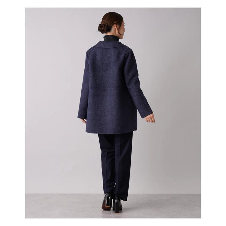 Leilian レリアン　カシミヤ　ハーフコート　サイズ11 カシミヤステンカラーハーフコート[品番：LAVW0006403]｜Leilian