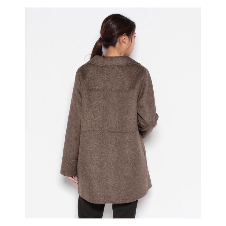 カシミヤステンカラーハーフコート[品番：LAVW0006403]｜Leilian