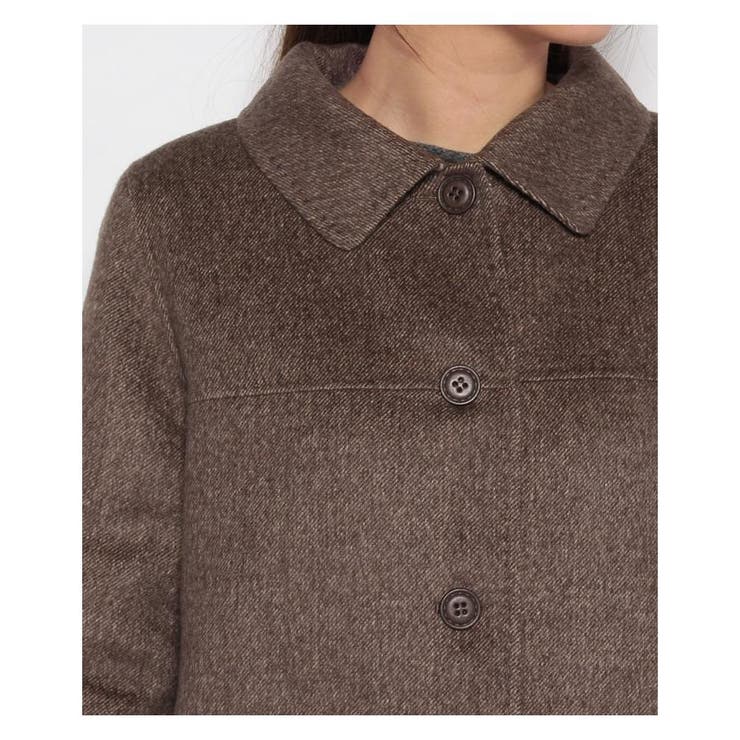 カシミヤステンカラーハーフコート[品番：LAVW0006403]｜Leilian