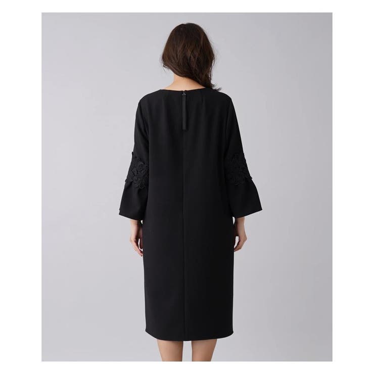 レース使いベルスリーブサックワンピース[品番：LAVW0005319]｜Leilian  