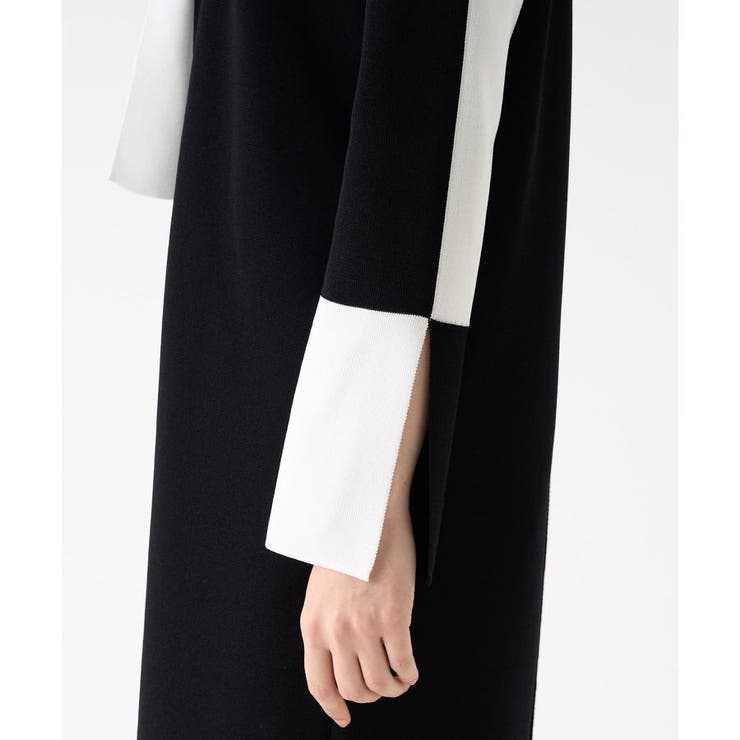 バイカラーニットワンピース[品番：LAVW0019724]｜LANVIN