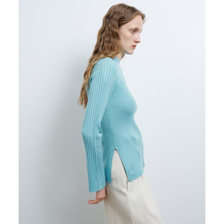 水色リブ編みハイネックシャツ 5525　現行品 UNITED ARROWS LTD. OUTLET｜<CITEN>リブツケハイネック | Rakuten