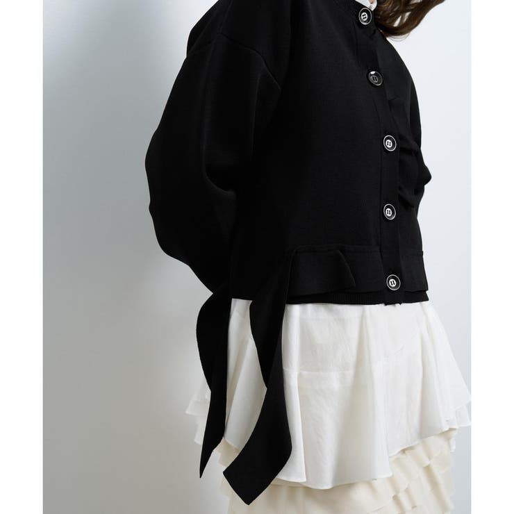 フリルトリムカーディガン[品番：LAVW0018704]｜LANVIN en Bleu
