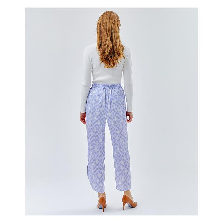 JLロゴサテンプリントパンツ[品番：LAVW0004142]｜LANVIN en Bleu  