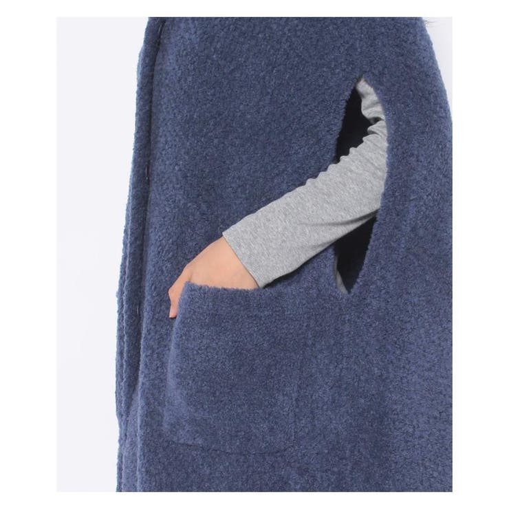 ▼未使用美品✨レリアン 定番 ジレ サイドポケット ニットマント ケープポンチョ サイドポケットマントジレ[品番：LAVW0000601]｜Leilian（レリアン）の