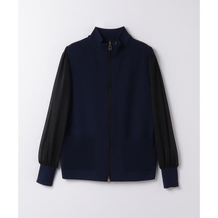 ドッキングニットジップジャケット[品番：LAVW0014229]｜LANVIN COLLECTION（ランバン コレクション）のレディースファッション通販｜SHOPLIST（ショップリスト）