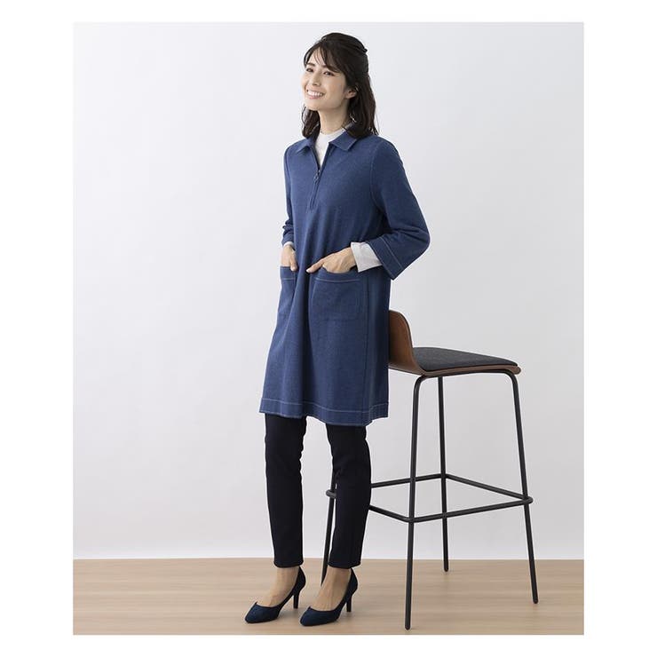 ハーフジップチュニックプルオーバー[品番：LAVW0000940]｜Leilian