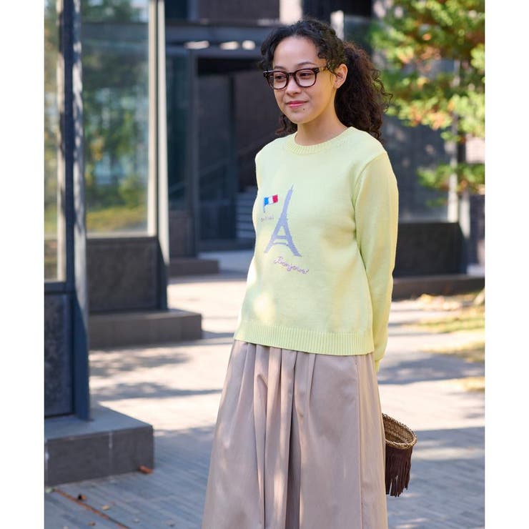 洗える エッフェル塔ニット[品番：LAVW0013472]｜CARA O CRUZ（キャラ