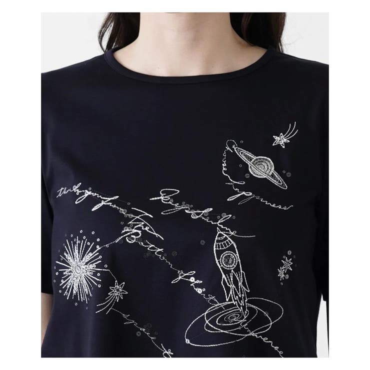 刺繍半袖Tシャツ | Leilian | 詳細画像8 