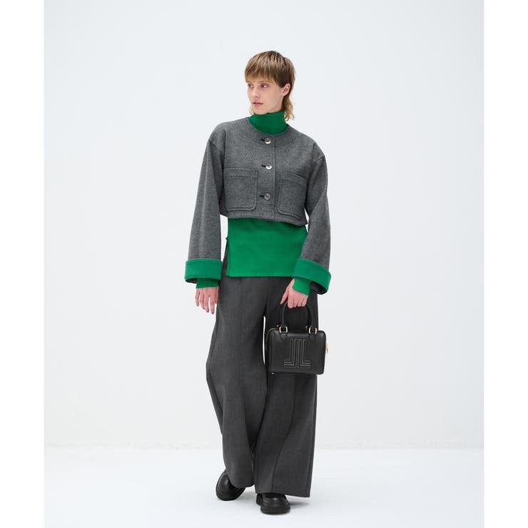 LANVIN en Bleu ウールスムースショートジャケット 38 LANVIN en Bleu ウールスムースショートジャケット 38 - メルカリ