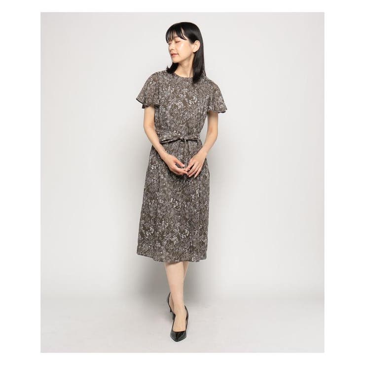ボタニカルフラワー半袖ワンピース[品番：LAVW0010707]｜Leilian