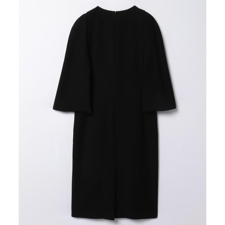 【新品未使用】LANVIN COLLECTIONケープスリーブワンピース　36 ケープスリーブワンピース[品番：LAVW0013750]｜LANVIN