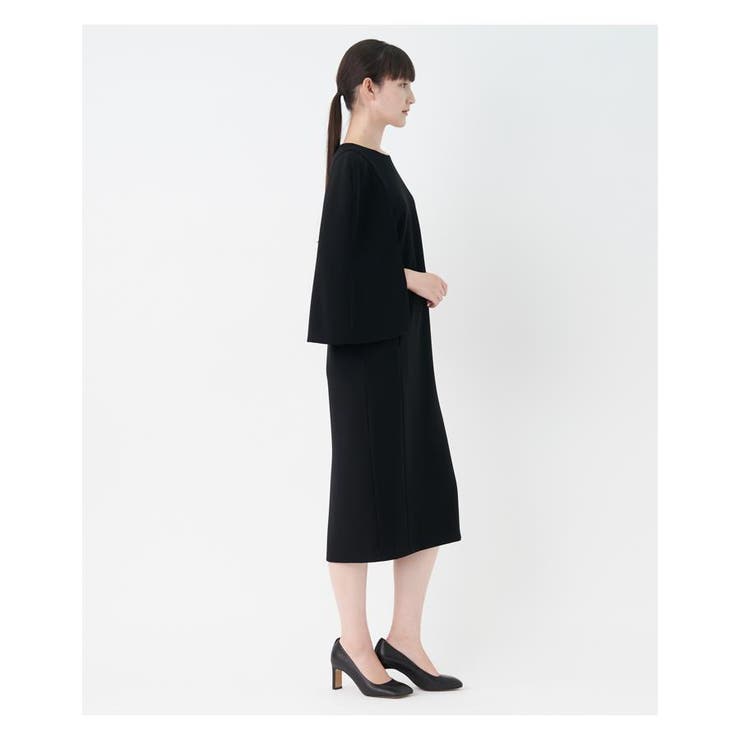 【新品未使用】LANVIN COLLECTIONケープスリーブワンピース　36 ケープスリーブワンピース[品番：LAVW0013750]｜LANVIN