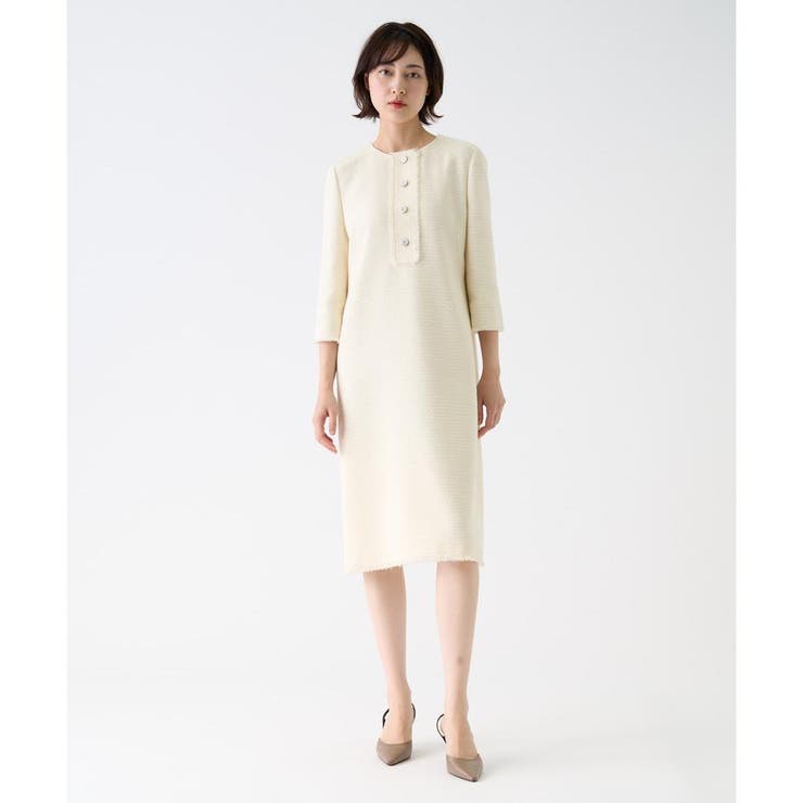 ファンシーツィードワンピース[品番：LAVW0019401]｜LANVIN COLLECTION