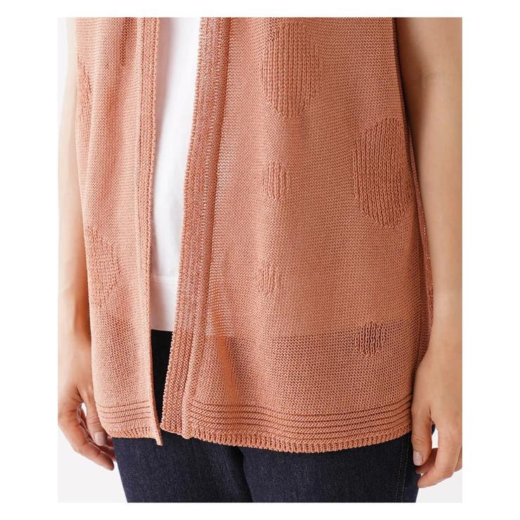 ドット編地切り替えニットベスト | Leilian | 詳細画像14