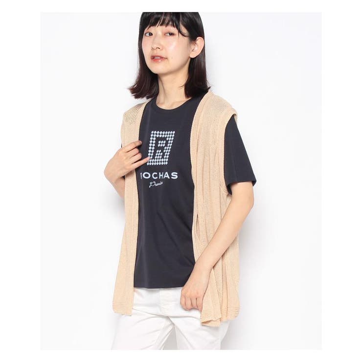 ドット編地切り替えニットベスト | Leilian | 詳細画像16