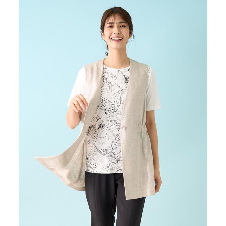 箔プリントベスト | Leilian PLUS HOUSE | 詳細画像4