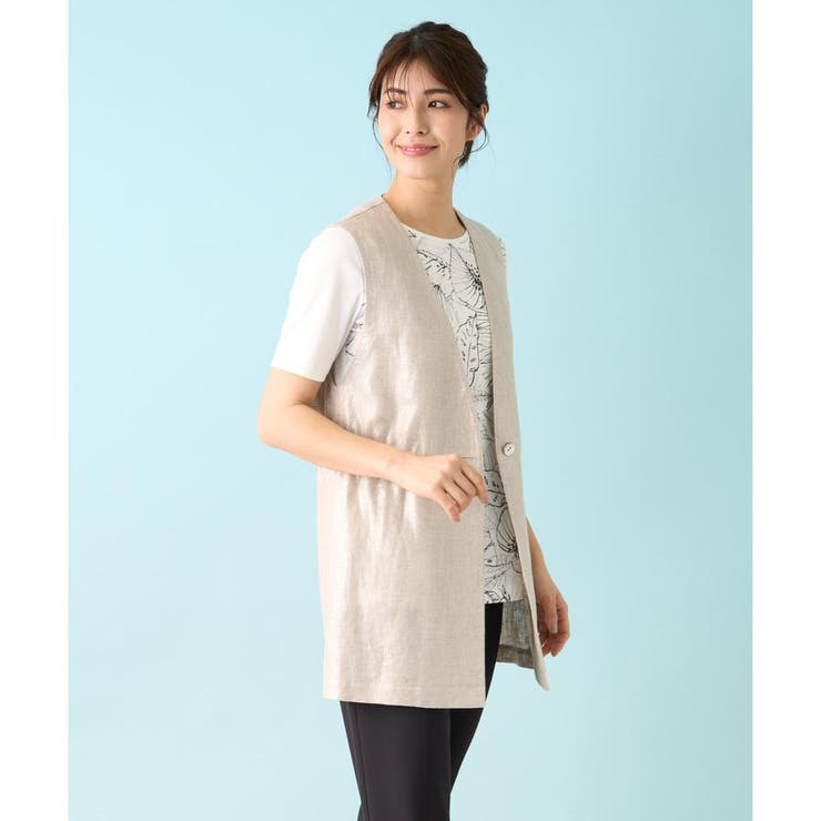 箔プリントベスト | Leilian PLUS HOUSE | 詳細画像6