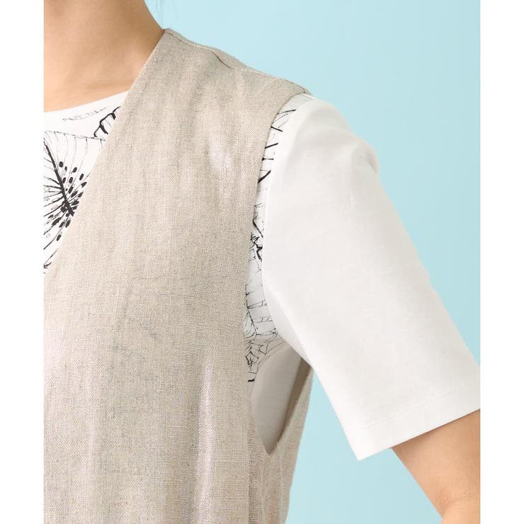 箔プリントベスト | Leilian PLUS HOUSE | 詳細画像13