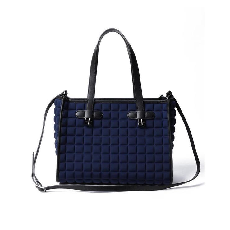 ネイビー | 2WAYトートバッグ | Leilian