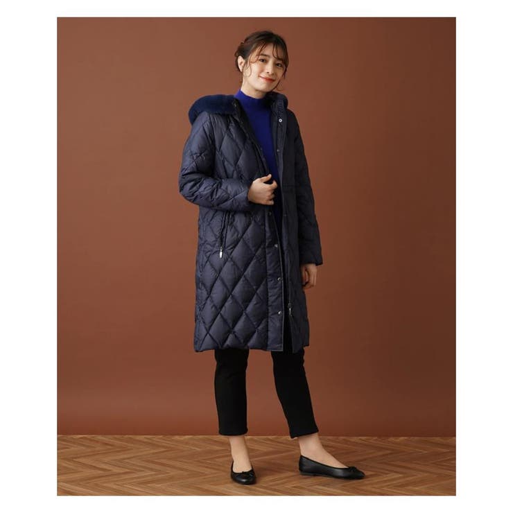 ダイヤキルトフーデッドダウンコ－ト[品番：LAVW0012205]｜Leilian