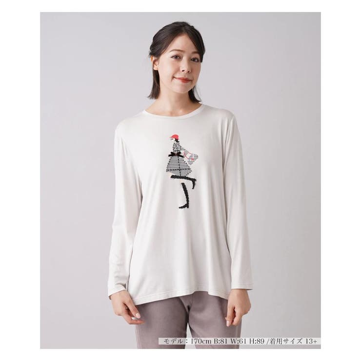ビジュープリントロングTシャツ[品番：LAVW0006099]｜Leilian