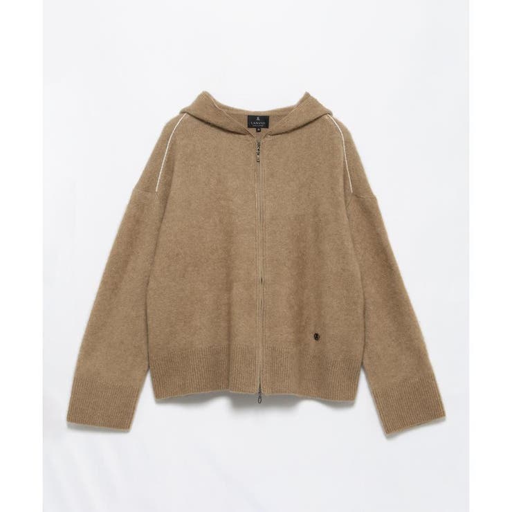キャメルニットパーカー[品番：LAVW0018856]｜LANVIN COLLECTION 