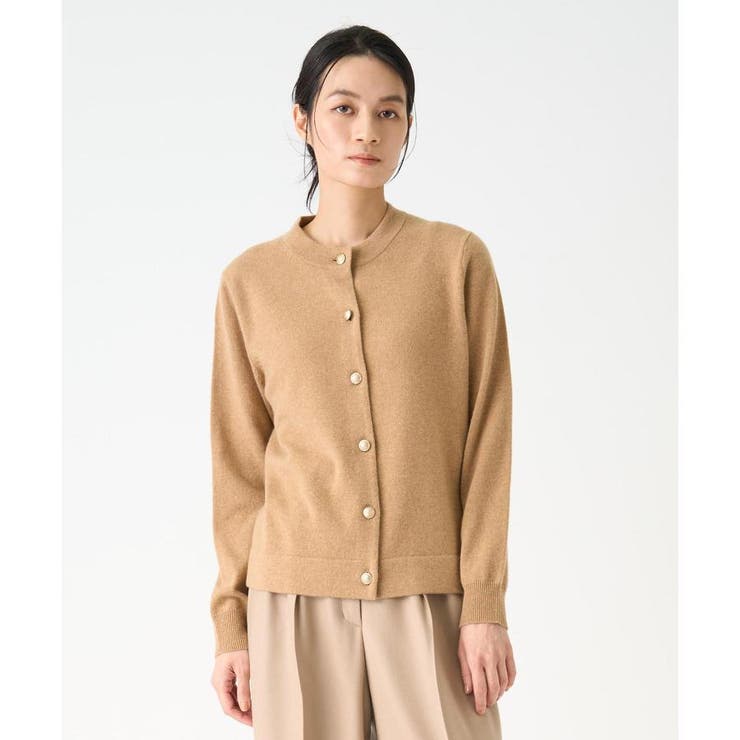 ランバンコレクション　ニット　カーディガン　ホワイト　38 ジャカードニットカーディガン|LANVIN COLLECTION | LANVIN