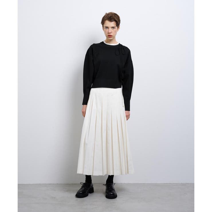 フリルカラーリボンニット[品番：LAVW0019263]｜LANVIN en Bleu