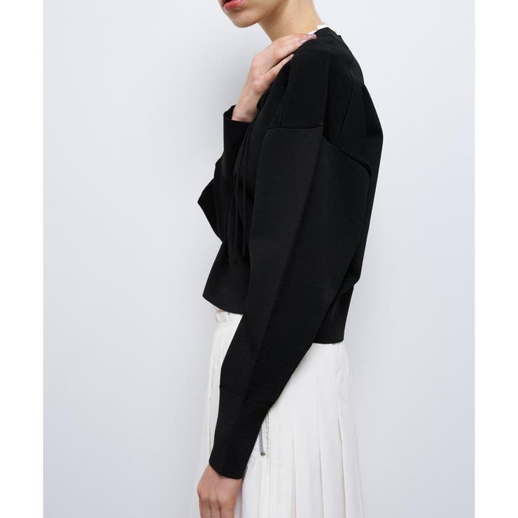 フリルカラーリボンニット[品番：LAVW0019263]｜LANVIN en Bleu