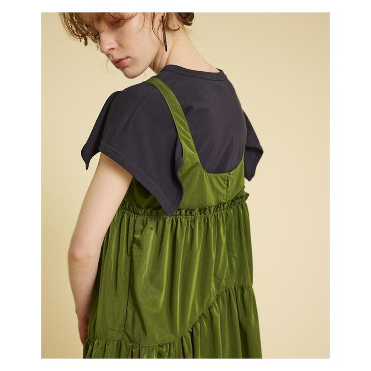 未使用　LANVIN オンブルーワンピース　キャミソール　ベルト付き キャミドレスセットワンピース[品番：LAVW0004268]｜LANVIN en