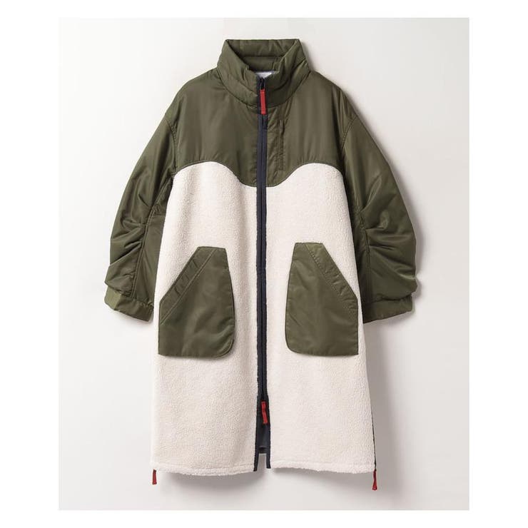 ツイルコンビボアロングコート[品番：LAVW0006775]｜LANVIN en Bleu