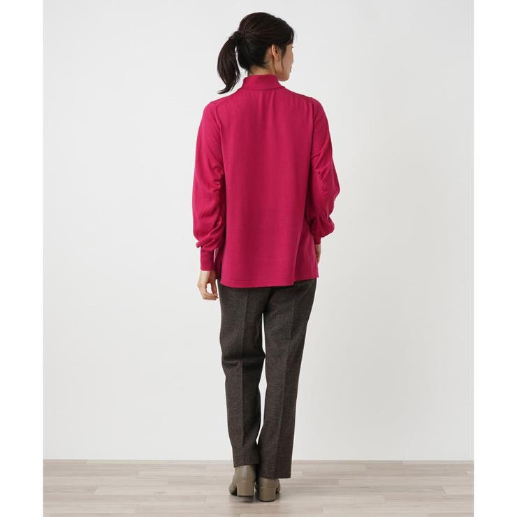 Leilian / レリアン ギャザースリーブニット Leilian｜ギャザースリーブニット【THE NEW】 | Rakuten Fashion