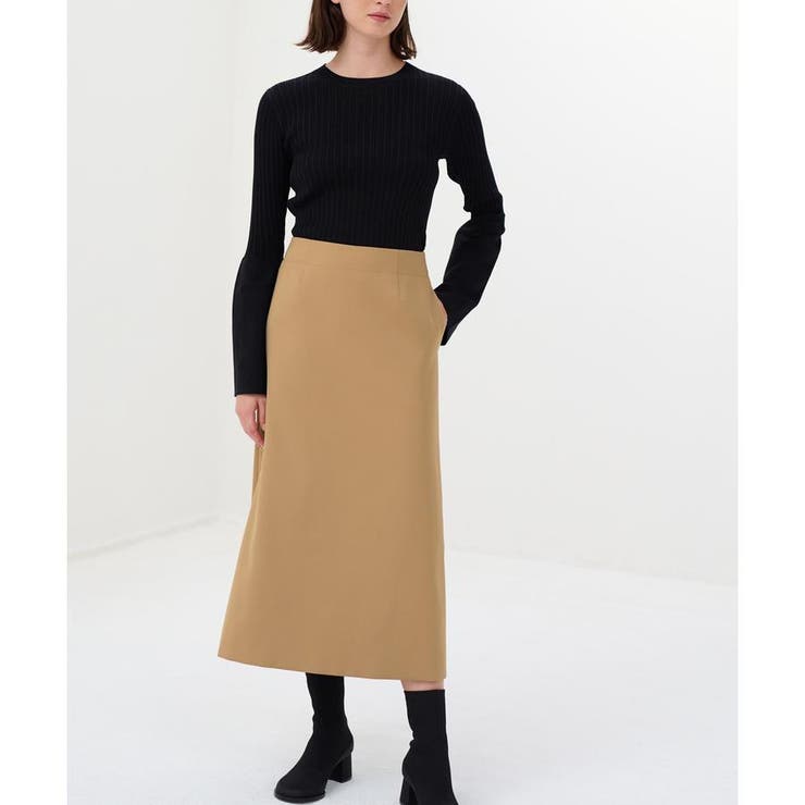 ウールサテンセミフレアスカート[品番：LAVW0013804]｜LANVIN en