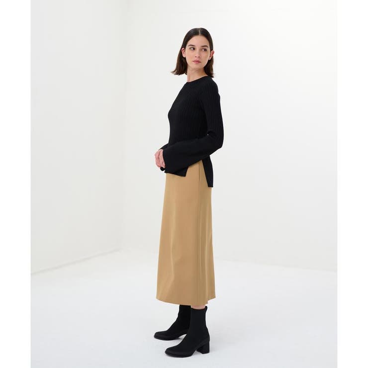 ウールサテンセミフレアスカート[品番：LAVW0013804]｜LANVIN en