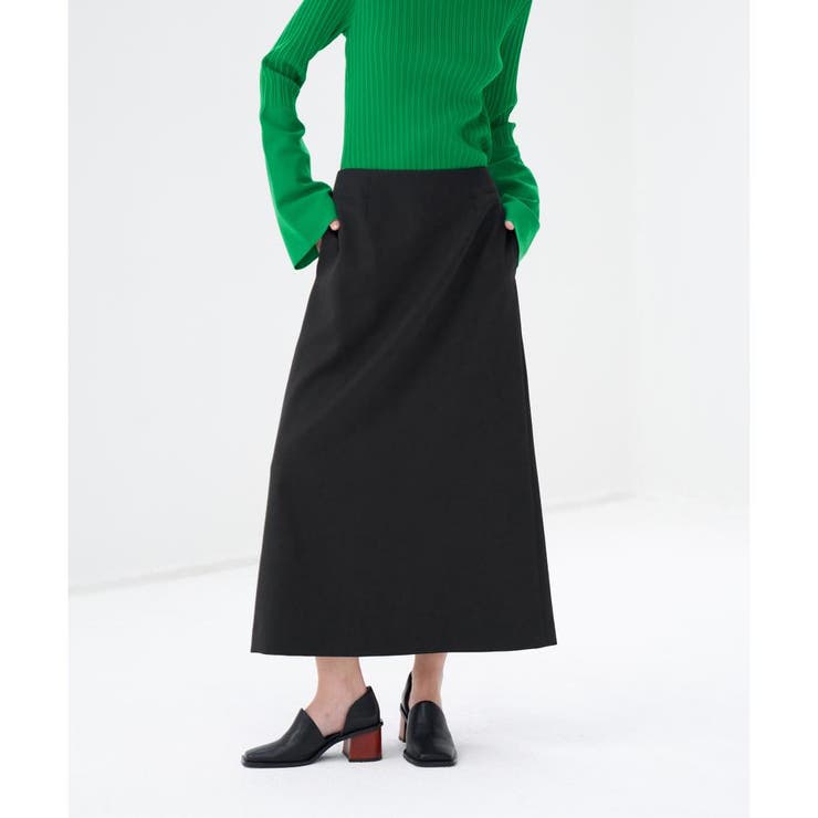 ウールサテンセミフレアスカート[品番：LAVW0013804]｜LANVIN en