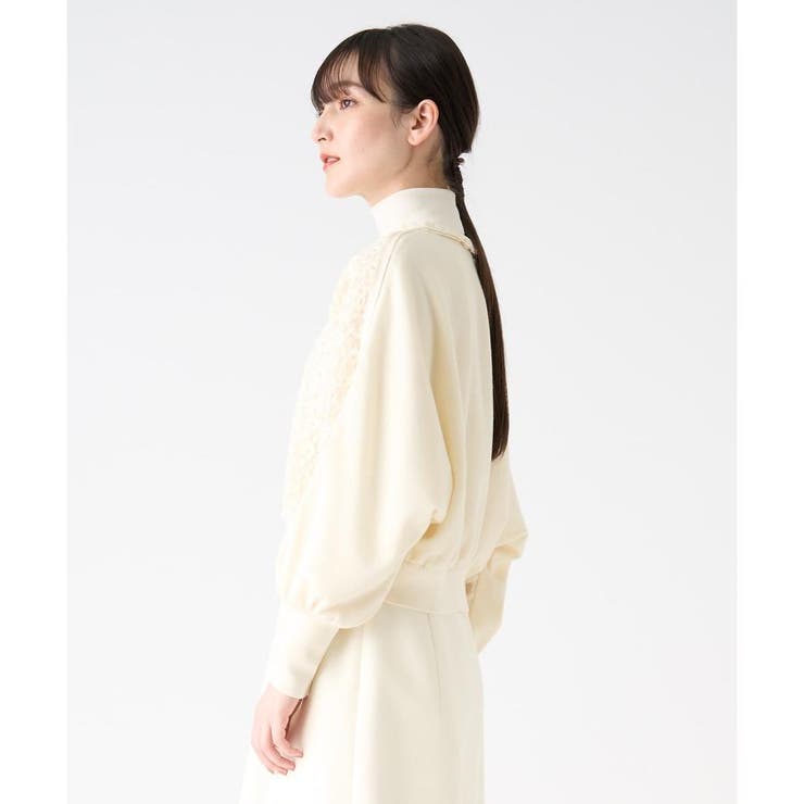美品 LANVIN ランバン ウール刺繍 カーディガン レディース オフホワイト 38 2405840 LANVIN - ランバン 美品 ウール刺繍 カーディガン レディース
