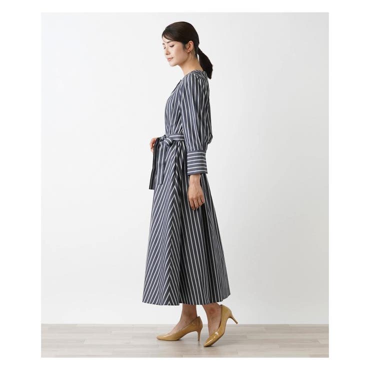 美品 現行タグ】 Leilian レリアン ロングワンピース 総柄 Aライン L 洗えるロングワンピース[品番：LAVW0015869]｜Leilian（レリアン