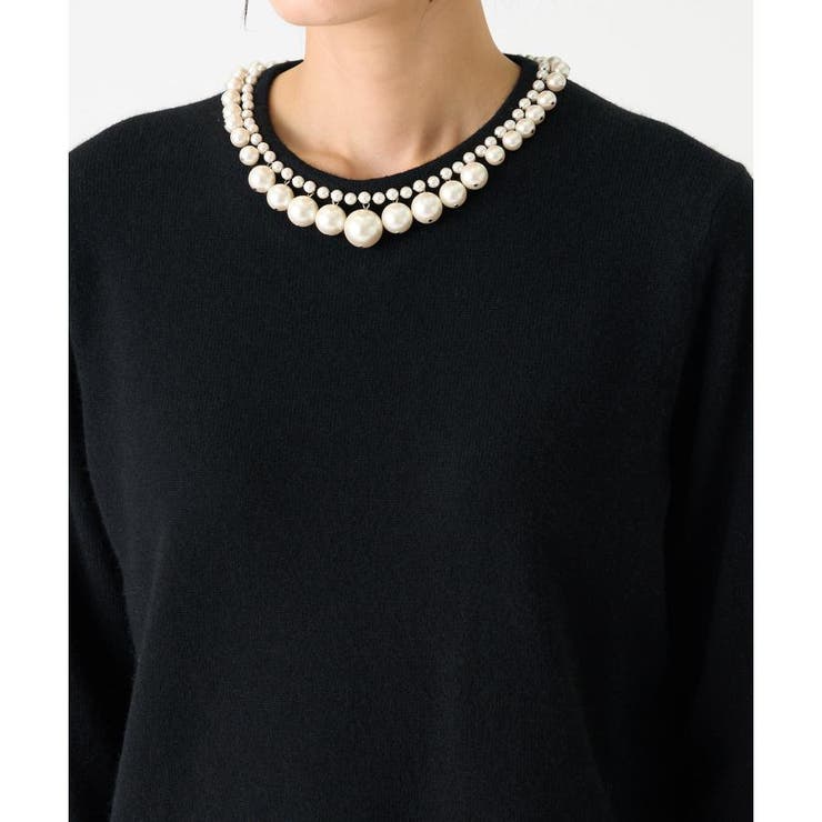 135thロゴジャカードニット - | LANVIN COLLECTION | ランバン コレクション公式（レディース）