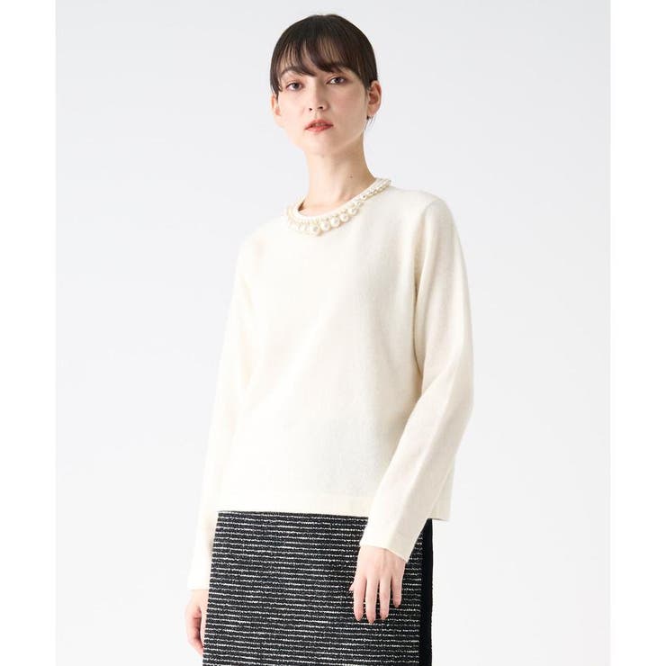 パールビーズニット[品番：LAVW0019067]｜LANVIN COLLECTION（ランバン 