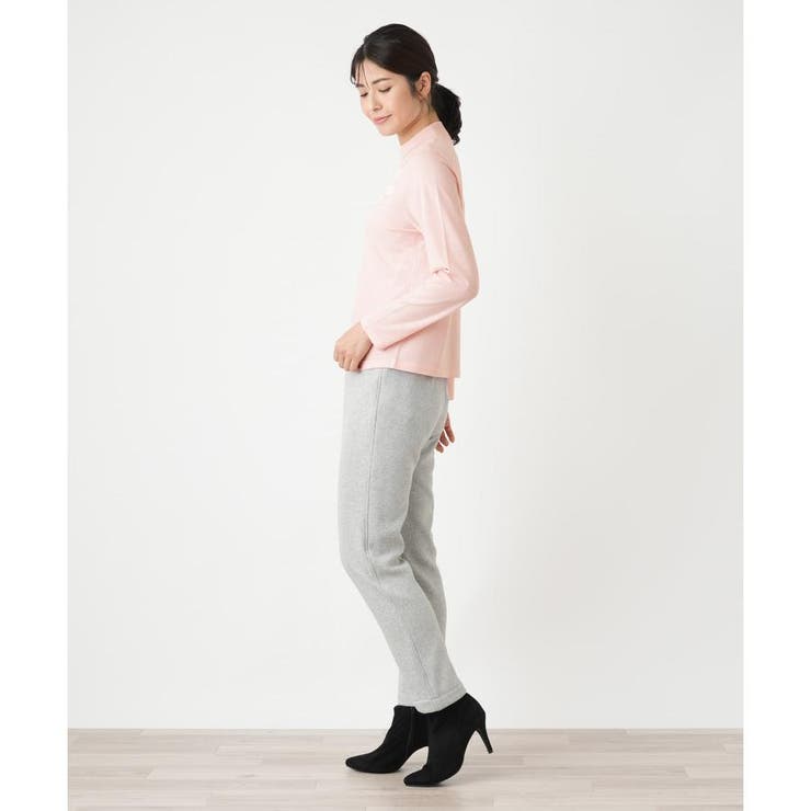 【新品】定価58,300円　レリアン　フラワー刺繍ニット　ブラウン系　13＋ フラワー刺繍Vネックニット | レリアン(Leilian) | マルイウェブチャネル