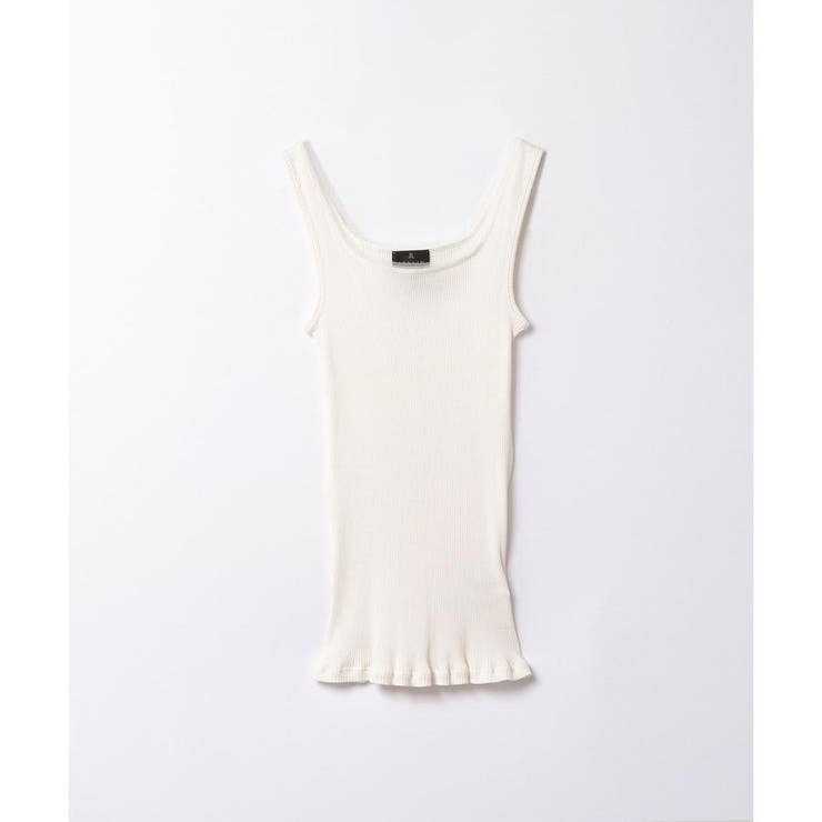 オフホワイト | リブタンクトップ | LANVIN COLLECTION