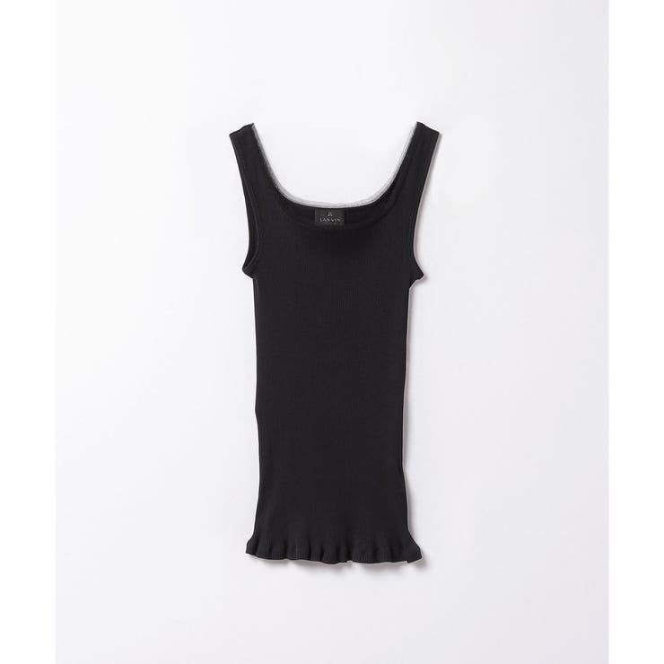 ブラック | リブタンクトップ | LANVIN COLLECTION