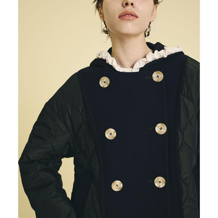 メルトンコンビキルティングコート[品番：LAVW0007104]｜LANVIN en