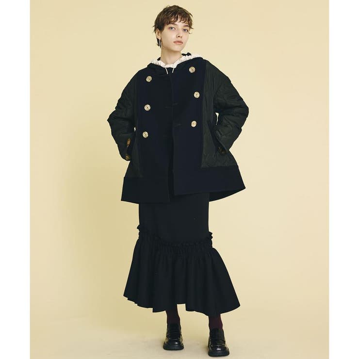 メルトンコンビキルティングコート[品番：LAVW0007104]｜LANVIN en