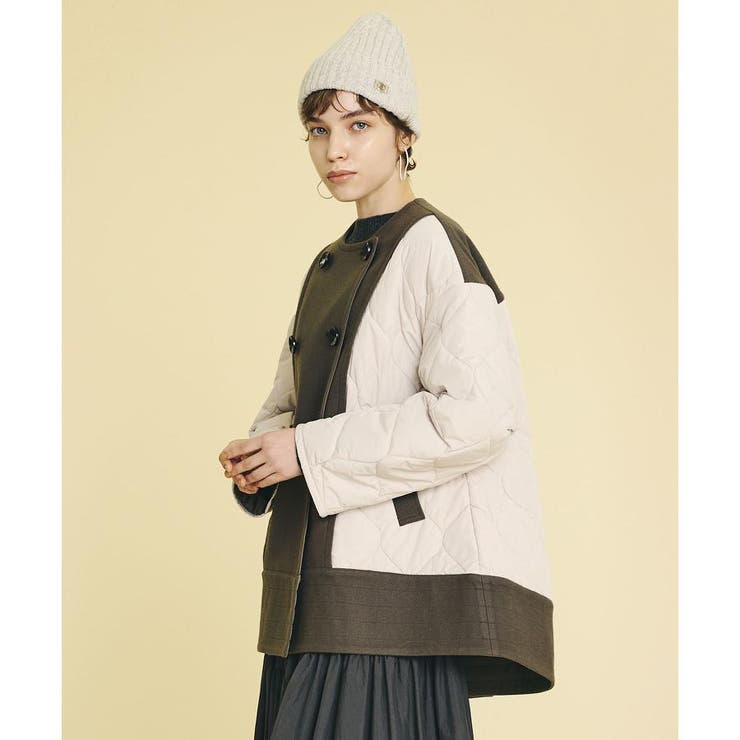 メルトンコンビキルティングコート[品番：LAVW0007104]｜LANVIN en