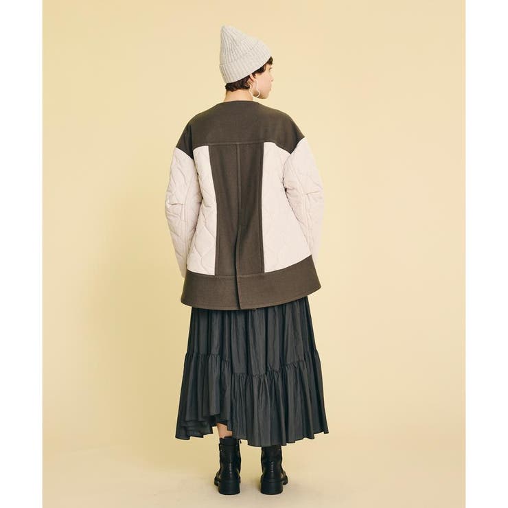 メルトンコンビキルティングコート[品番：LAVW0007104]｜LANVIN en