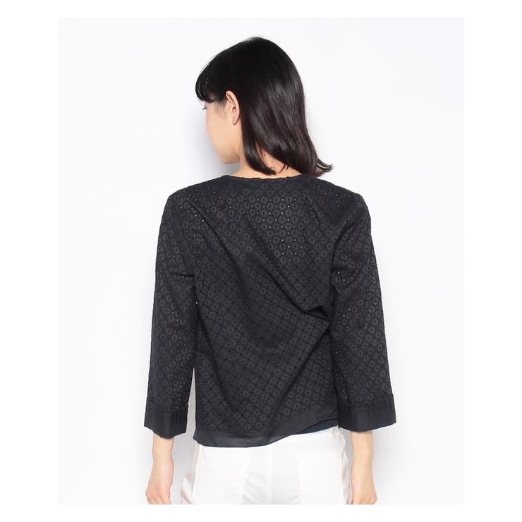 洗えるコットンレースジャケット | Leilian | 詳細画像3